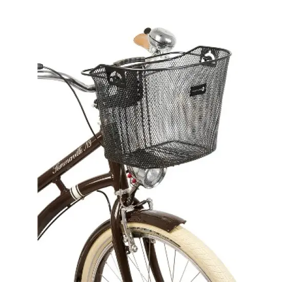 M-Wave Reinforced Quick Release Wire Basket, Black image {2}