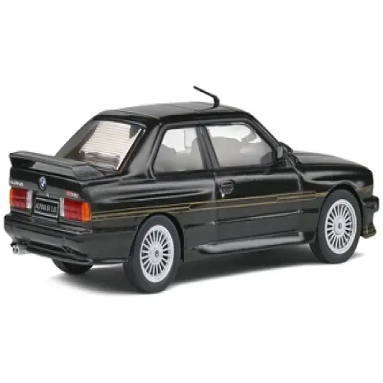 1989 BMW E30 M3 Alpina B6 3.5S Diamond Black Metallic 1/43 Diecast Model Car by Solido image {2}