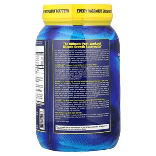 MHP DARK MATTER&reg;, Post Workout Muscle Growth Accelerator, Orange Crush, 3.44 lbs (1,560 g) image {2}
