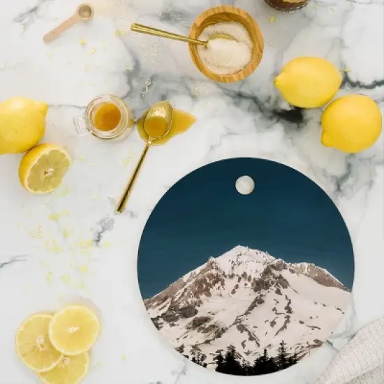 Hannah Kemp Mount Hood Cutting Board - Round image {1}