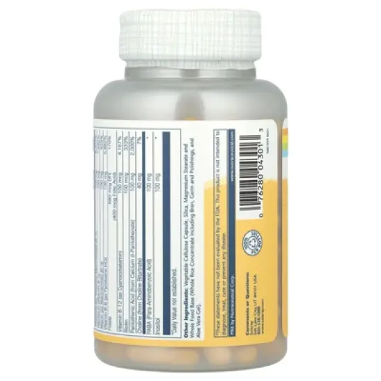Solaray Vitamin B-Complex 100, 100 VegCaps image {2}
