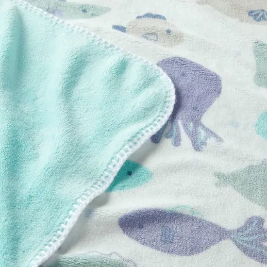 Plush Baby Blanket - Fish - Cloud Island&trade; image {2}