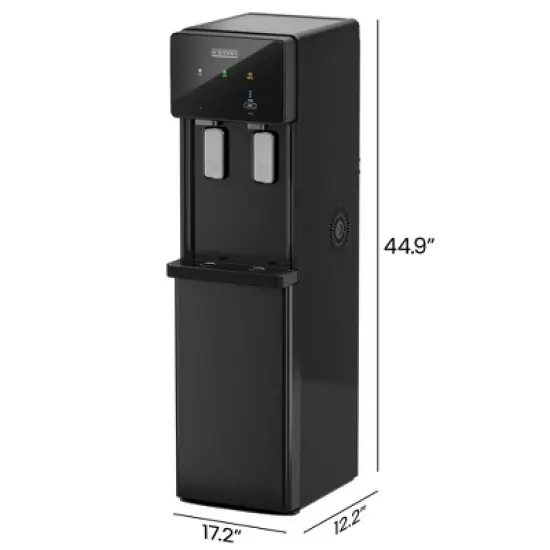 Iceman Ice Maker and Water Dispenser, Bottom-Loading for 1-5 Gallon Bottles - Black image {6}