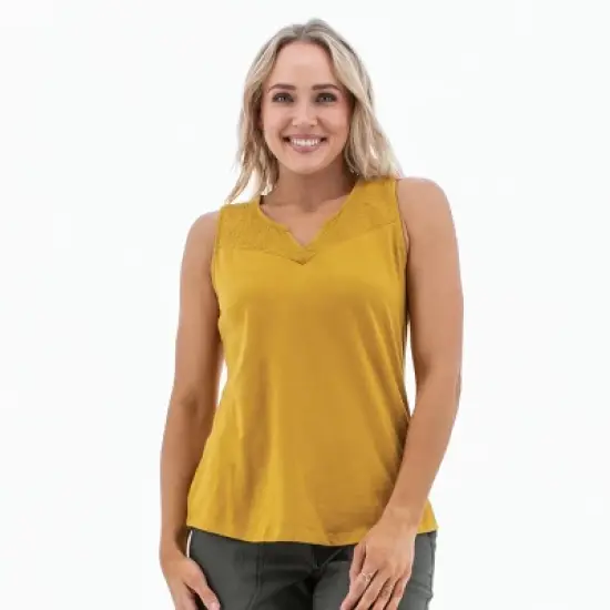 Aventura Clothing Women's Cherie Split Neck Tank Top image {4}