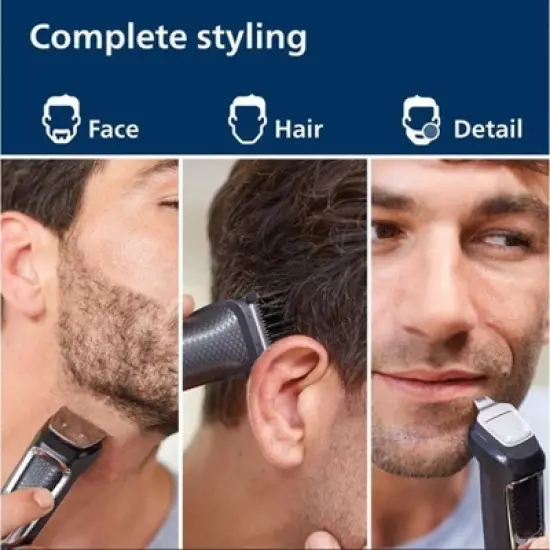Philips Norelco Series 3000 Multigroom All-in-One Men's Rechargeable Electric Trimmer with 13 Attachments - MG3740/40 image {5}