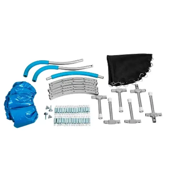 Whisen 36 in. Outdoor Metal Light-Weight Trampoline with Handle image {2}