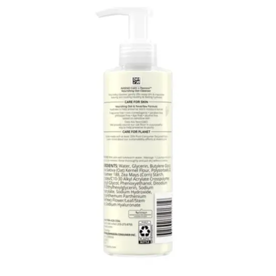 Aveeno Calm + Restore Face Cleanser for Sensitive Skin with Nourishing Oat & Feverfew - Fragrance Free - 7.8 fl oz image {1}