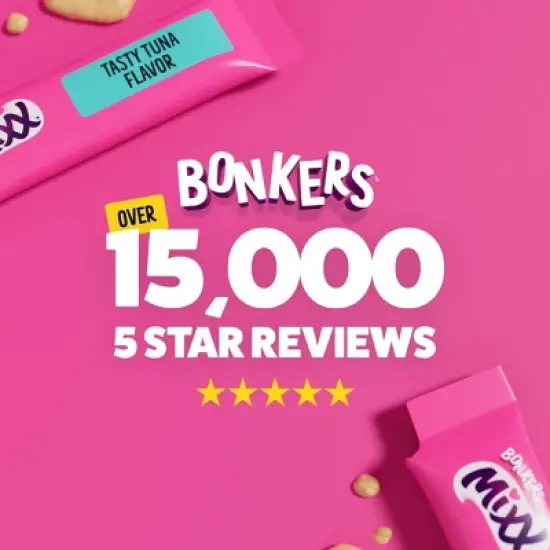 Bonkers Mixx Puree Tuna Flavor Cat Treats - 0.121lb/4ct image {4}