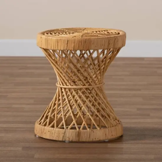 Seville Rattan End Table Natural - bali & pari image {4}