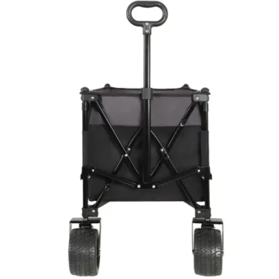 FATMOON Heavy-Duty Folding Wagon Cart 480lbs Capacity - All-Terrain 7" Wheels with Brakes & Side Pockets for Camping,Beach,Picnic Outdoor image {11}