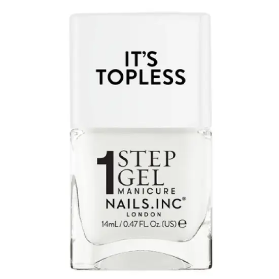 Nails.INC It&rsquo;s Topless, 4-in-1 Base Coat, Treatment, Color and Top Coat 1-Step Gel Nail Polish - 0.47 fl oz image {23}