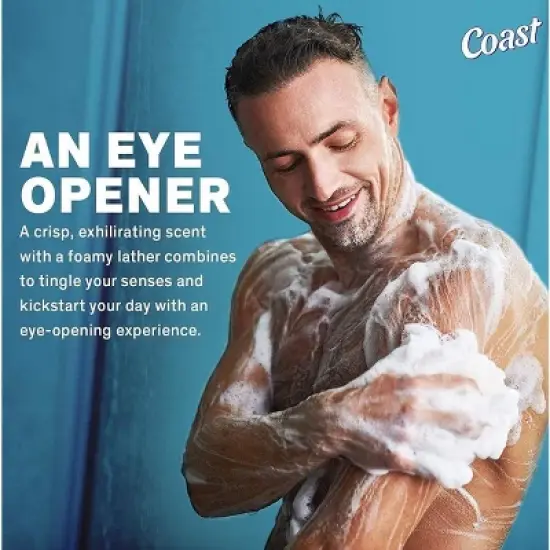 Coast Refreshing Deodorant Soap Bar 8 Bars Classic Pacific Force Scent (Pack of 8) image {1}