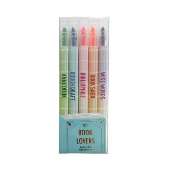 Jollity & Co. - Book Club Double Sided Highlighters - Pack of 5 image {3}