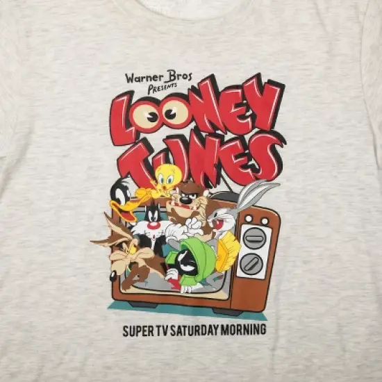 Looney Tunes Adult Juniors Sleepwear Set with Short Sleeve Tee and Sleep Pants image {2}