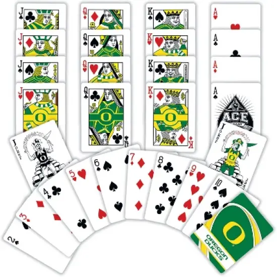 MasterPieces Officially Licensed NCAA Oregon Ducks Playing Cards - 54 Card Deck for Adults image {2}
