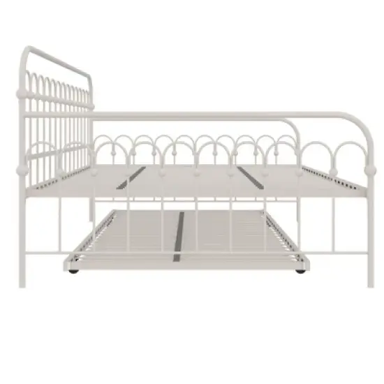 Twin Bright Pop Metal Daybed with Roll Out Trundle - Novogratz image {9}