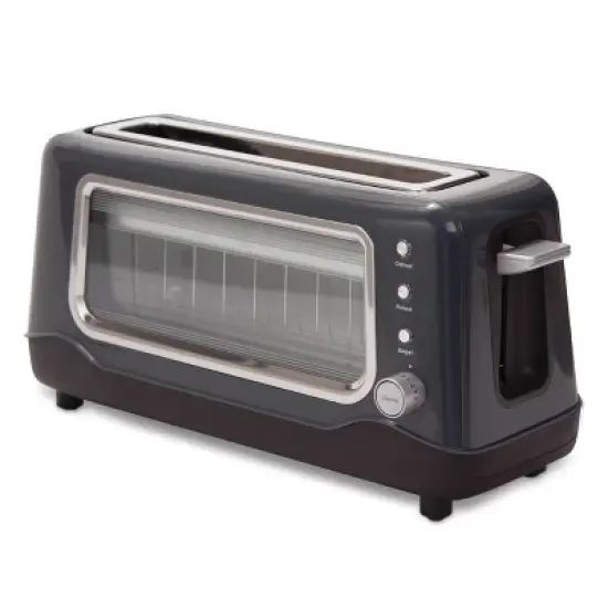 Dash ClearView Long Slot Toaster: See-Through 2-Slice Bagel Toaster, Aqua Green, 1100W, Spot Clean image {4}