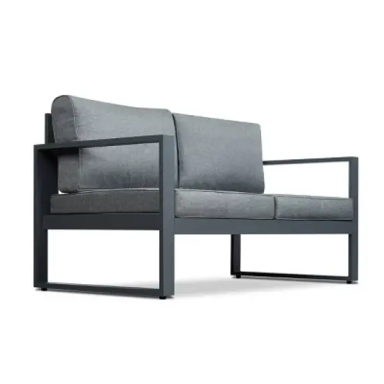 Baltic Patio Patio Loveseat Gray - Real Flame image {2}