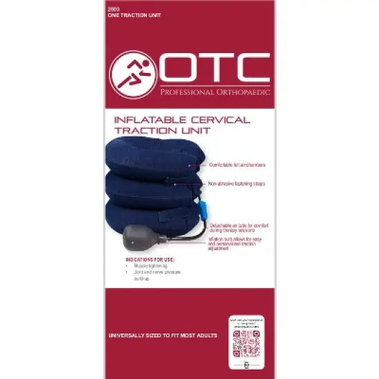 OTC Cervical Traction Unit, Head Neck Spine, Inflatable, Select Series, Navy image {4}