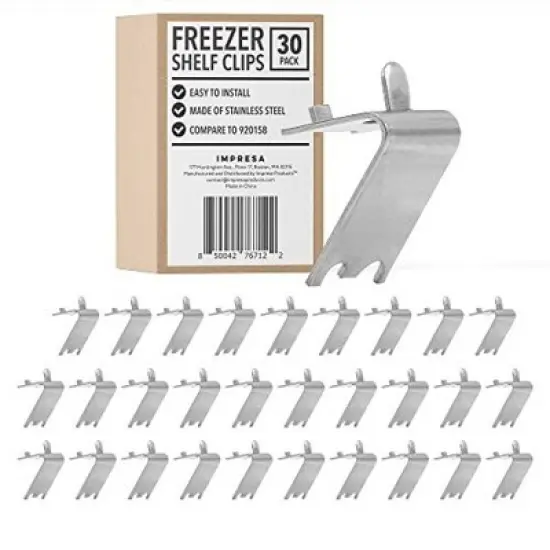 Impresa [30 Pack] 920158 Freezer Shelf Clip for True & Other Commercial Refrigerator - Refrigerator Parts & Accessories image {7}