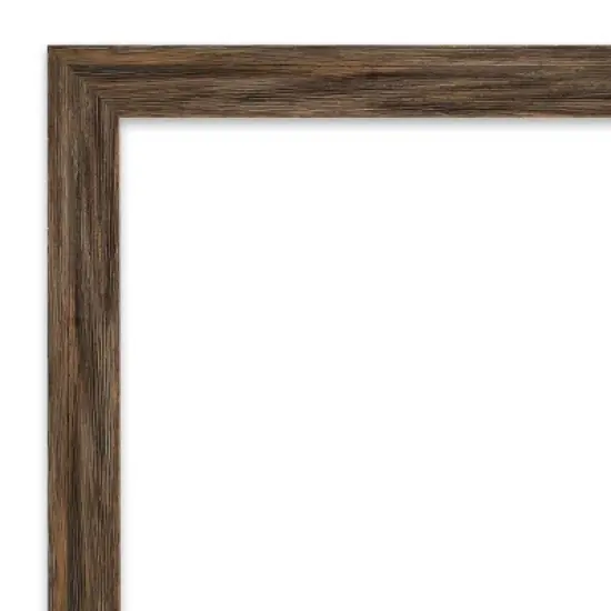 Amanti Art Regis Barnwood Mocha Narrow Framed Dry Erase Magnetic Board image {3}