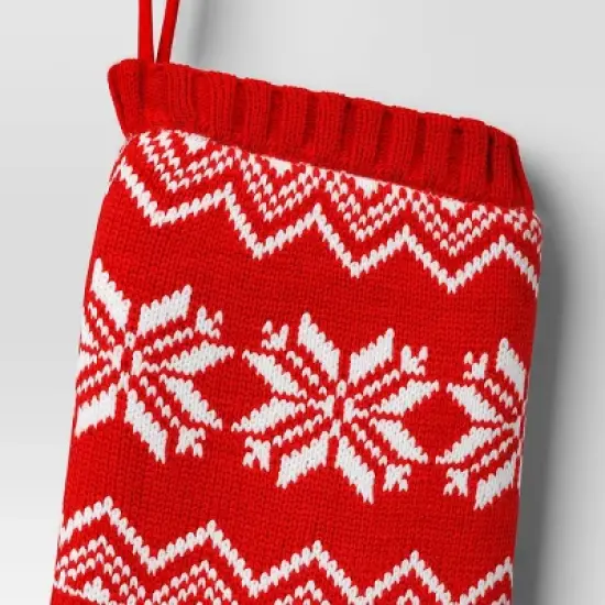 21" Christmas Red Fair Isle Stocking - Wondershop&trade; image {2}