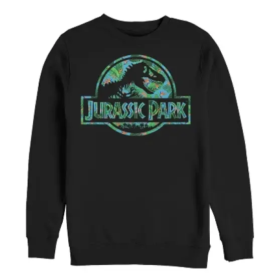 Men's Jurassic Park Floral T Rex Logo Sweatshirt image {2}