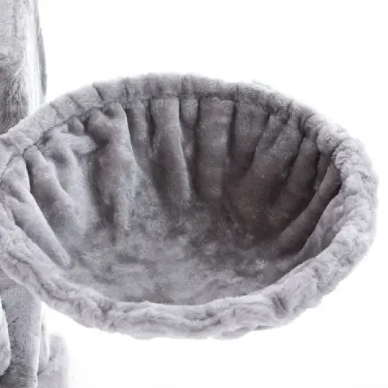 FEANDREA 66.5" Cat Tree Large Cat Tower Cat Condo with Scratching Posts Board 2 Caves 3 Plush Perches image {8}