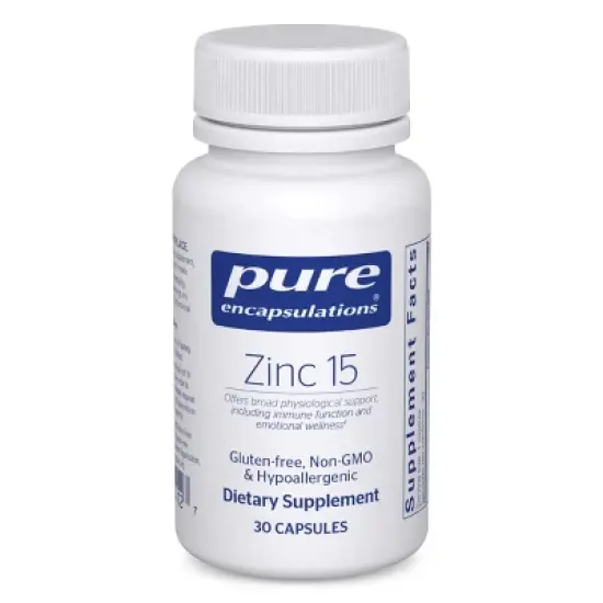 Pure Encapsulations Zinc 15 mg - for Immune System Support, Growth & Development - for Wound Healing - with Premium Zinc Picolinate image {8}