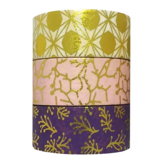 Wrapables Washi Masking Tape (Set of 3) image {8}