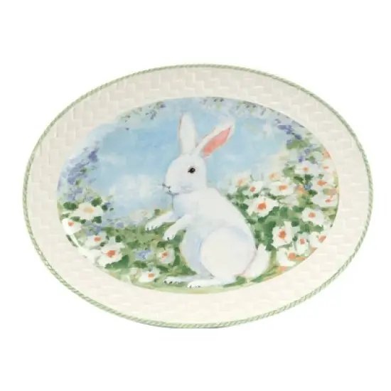 Certified International 12" Easter Morning Oval Platter image {4}