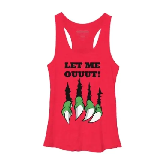 Women's Design By Humans Let the monster out halloween By ArtStyleAlice Racerback Tank Top image {7}