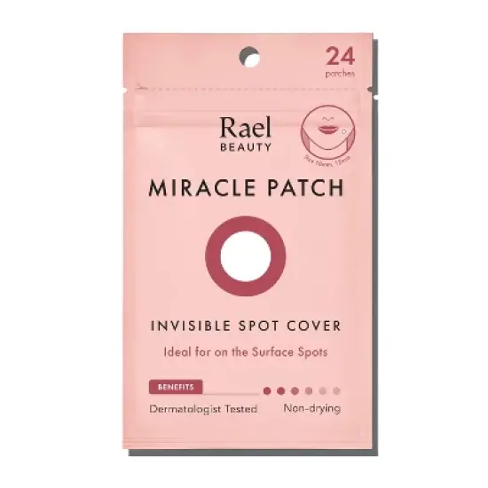Rael Beauty Miracle Pimple Patch Invisible Spot Cover for Acne - 24ct image {8}