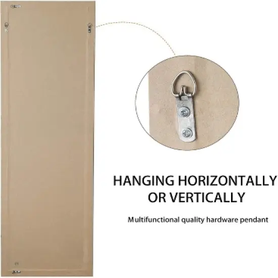 Earby Full Length Mirror Hanging Over the Door or Leaning Against Wall or Mounted On Wall,No Stand-The Pop Home image {5}