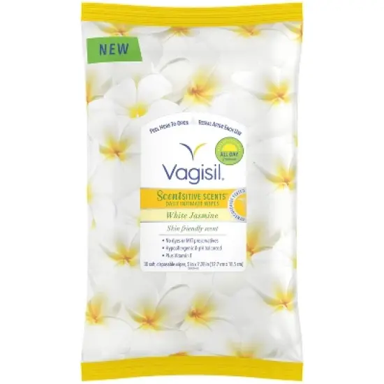 Vagisil Wipes White Jasmine - 30ct/3pk image {1}