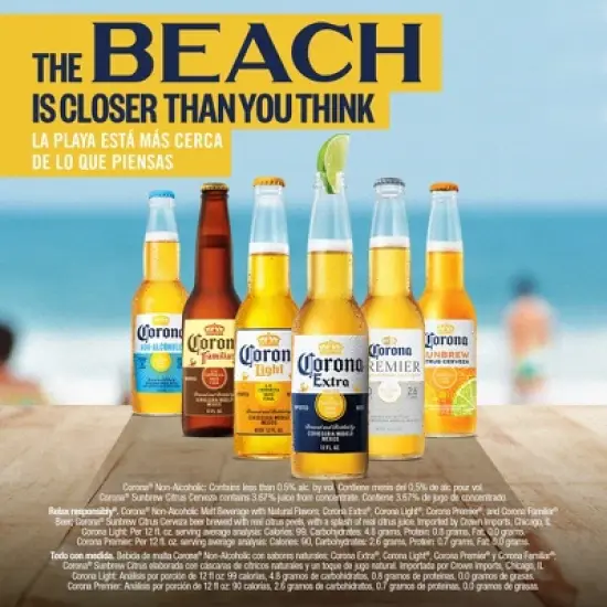 Corona Extra Lager Beer - 12pk/12 fl oz Bottles image {3}