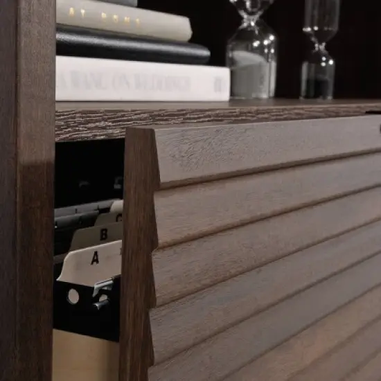 Palo Alto Small Office Credenza Spiced Mahogany - Sauder image {3}