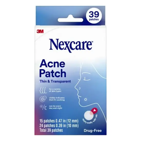 Nexcare Thin & Transparent Acne Patches - 39ct image {10}