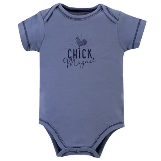 Touched by Nature Baby Boy Organic Cotton Bodysuits 5pk, Truck image {3}
