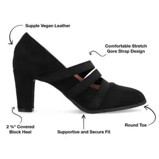 Journee Collection Narrow Width Women's Comfort Loren Pump image {7}