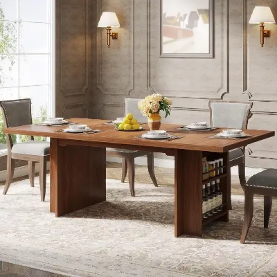 Tribesigns 63 Inches Office Executive Desk, Home Office Desk Large Computer Writing Table with Storage image {7}