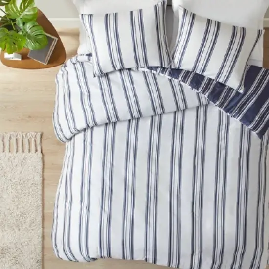 Intelligent Design 3pc Avery Striped Reversible Comforter & Sham Set image {5}