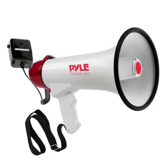Pyle PMP40 Megaphone Speaker with Plug-in Handheld Mic - 40W - Compact, Portable Design image {7}