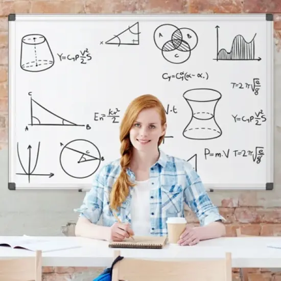 JIONJOY 36x24" Magnetic Dry Erase Board - Dual Mount (Wall/Stand), Removable Pen Tray & Aluminum Frame for Office, Home, Classroom image {2}