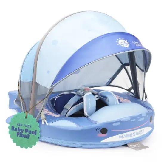 Mambobaby Sunny Navigator Baby Pool Float with Canopy image {10}