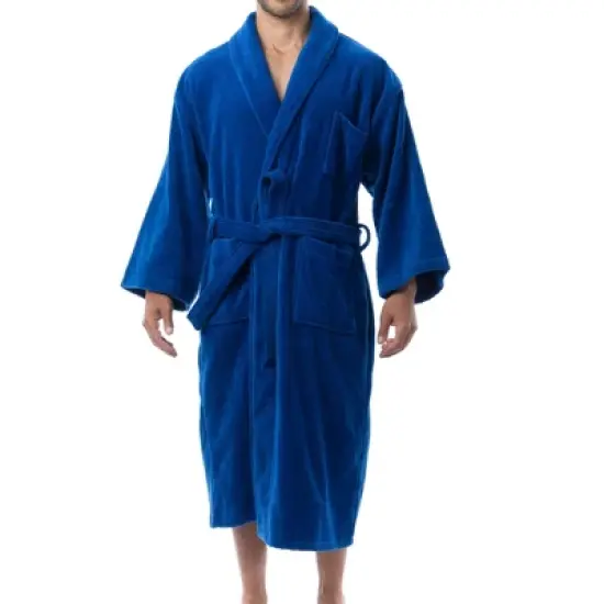 Alpine Swiss Pure Cotton Mens Terry Cloth Bathrobe Super Absorbent Spa Robe image {8}