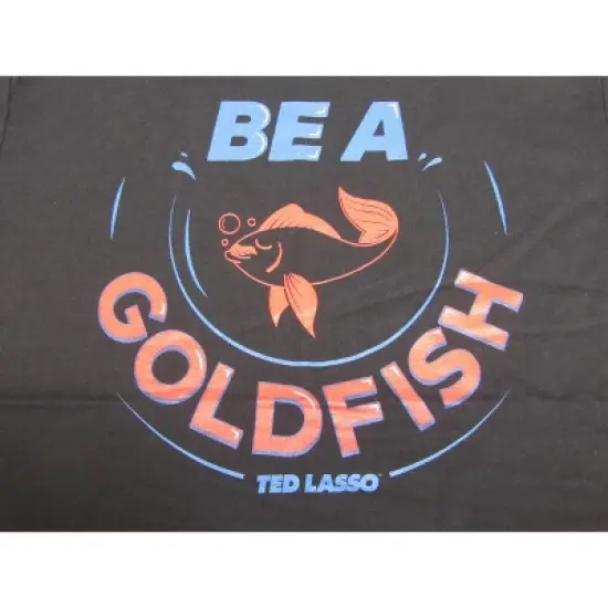 Ted Lasso Be A Goldfish Men's Black T-Shirt image {1}