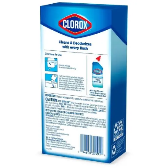 Clorox Rain Clean Scent Ultra Clean Toilet Tablets - 2.47oz/4ct image {4}