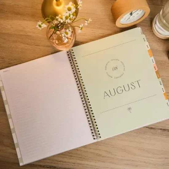 Happy Brands Organized July 2025 - June 2026 Weekly/Monthly Planner 9.37"x11.12" Soft Summer image {20}
