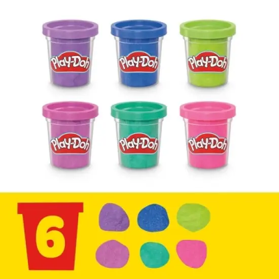 Play-Doh Sparkle Compound Collection 2.0 Bulk Multipack - 6pc image {4}